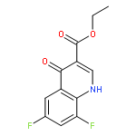 3-Quinolinecarboxylic acid, 6,8-difluoro-1,4-dihydro-4-oxo-, ethyl ester