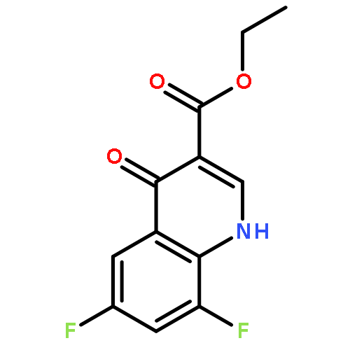 3-Quinolinecarboxylic acid, 6,8-difluoro-1,4-dihydro-4-oxo-, ethyl ester