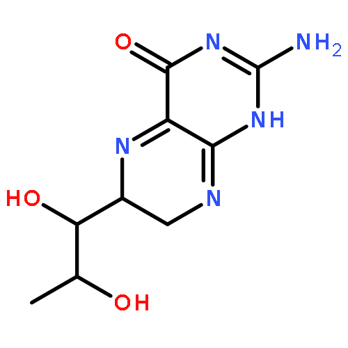 4(1H)-Pteridinone, 2-amino-6-(1,2-dihydroxypropyl)-6,7-dihydro-