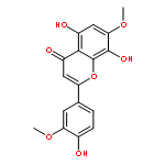 4H-1-Benzopyran-4-one,5,8-dihydroxy-2-(4-hydroxy-3-methoxyphenyl)-7-methoxy-