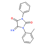 2,4-Imidazolidinedione, 5-imino-1-(2-methylphenyl)-3-phenyl-