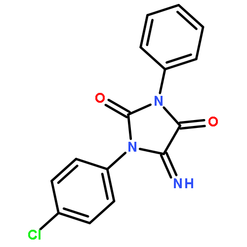 2,4-IMIDAZOLIDINEDIONE, 1-(4-CHLOROPHENYL)-5-IMINO-3-PHENYL-