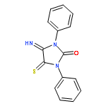 4-IMINO-1,3-DIPHENYL-5-SULFANYLIDENEIMIDAZOLIDIN-2-ONE 