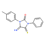 2-Imidazolidinone, 4-imino-3-(4-methylphenyl)-1-phenyl-5-thioxo-