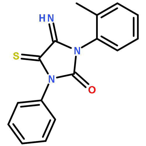 2-IMIDAZOLIDINONE, 4-IMINO-3-(2-METHYLPHENYL)-1-PHENYL-5-THIOXO-