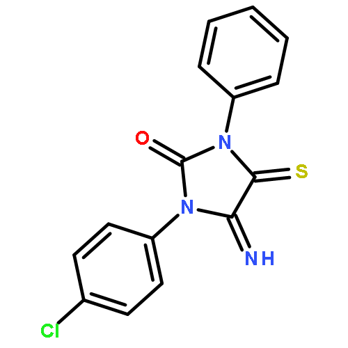 2-Imidazolidinone, 1-(4-chlorophenyl)-5-imino-3-phenyl-4-thioxo-