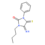 2-IMIDAZOLIDINONE, 1-BUTYL-5-IMINO-3-PHENYL-4-THIOXO-