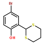 Phenol, 4-bromo-2-(1,3-dithian-2-yl)-