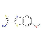 2-Benzothiazolecarbothioamide,6-methoxy-