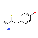 2-(4-METHOXYPHENYLAMINO)-2-THIOXOACETAMIDE 