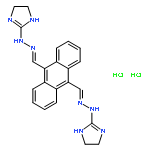 9,10-ANTHRACENEDICARBOXALDEHYDE, BIS[(4,5-DIHYDRO-1H-IMIDAZOL-2-YL)HYDRAZONE], DIHYDROCHLORIDE 