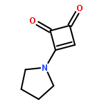 3-Cyclobutene-1,2-dione, 3-(1-pyrrolidinyl)-