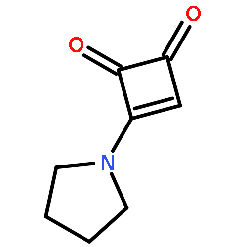 3-Cyclobutene-1,2-dione, 3-(1-pyrrolidinyl)-