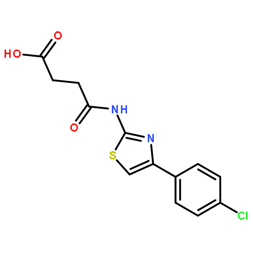 4-[[4-(4-CHLOROPHENYL)-1,3-THIAZOL-2-YL]AMINO]-4-OXOBUTANOIC ACID 