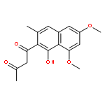 1,3-BUTANEDIONE, 1-(1-HYDROXY-6,8-DIMETHOXY-3-METHYL-2-NAPHTHALENYL)-