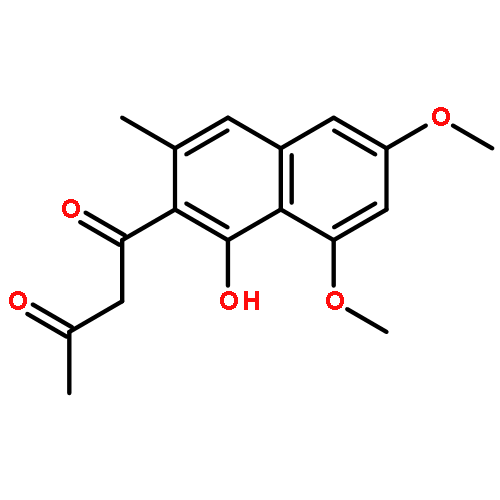 1,3-BUTANEDIONE, 1-(1-HYDROXY-6,8-DIMETHOXY-3-METHYL-2-NAPHTHALENYL)-