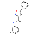 N-(3-chlorophenyl)-5-phenyl-1,2-oxazole-3-carboxamide