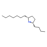 Pyrrolidine, 2-butyl-5-heptyl-, cis-