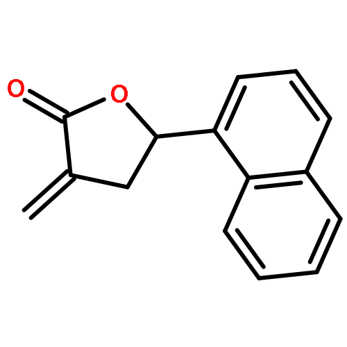 2(3H)-Furanone, dihydro-3-methylene-5-(1-naphthalenyl)-