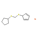 1-cyclopenta-2,4-dienylsulfanylmethylsulfanylcyclopentane; iron