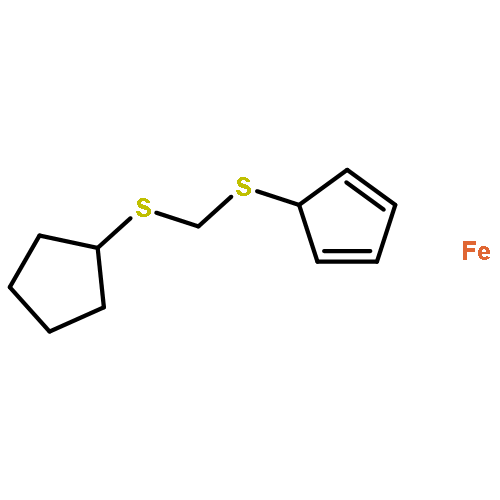 1-cyclopenta-2,4-dienylsulfanylmethylsulfanylcyclopentane; iron