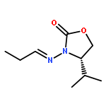 2-OXAZOLIDINONE, 4-(1-METHYLETHYL)-3-[(E)-PROPYLIDENEAMINO]-, (4S)-