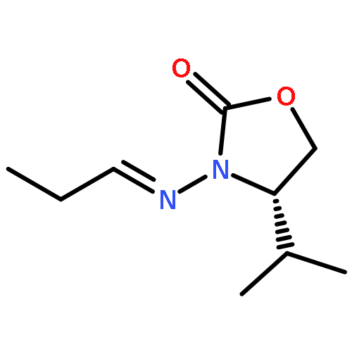 2-OXAZOLIDINONE, 4-(1-METHYLETHYL)-3-[(E)-PROPYLIDENEAMINO]-, (4S)-