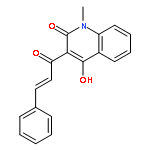 2(1H)-QUINOLINONE, 4-HYDROXY-1-METHYL-3-(1-OXO-3-PHENYL-2-PROPENYL)-