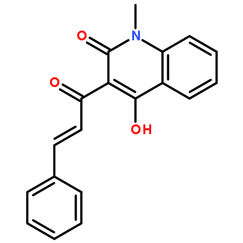 2(1H)-QUINOLINONE, 4-HYDROXY-1-METHYL-3-(1-OXO-3-PHENYL-2-PROPENYL)-