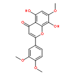 4H-1-Benzopyran-4-one,2-(3,4-dimethoxyphenyl)-5,8-dihydroxy-7-methoxy-