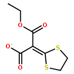 PROPANEDIOIC ACID, 1,3-DITHIOLAN-2-YLIDENE-, MONOETHYL ESTER