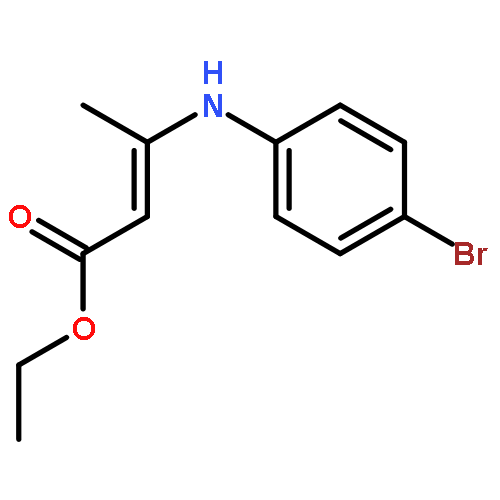 2-Butenoic acid, 3-[(4-bromophenyl)amino]-, ethyl ester