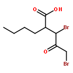 Hexanoic acid, 2-(1,3-dibromo-2-oxopropyl)-