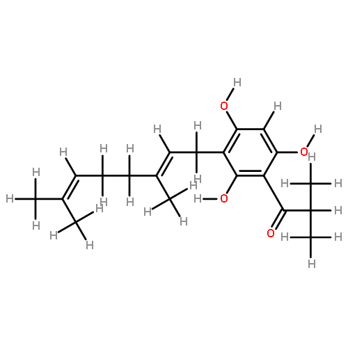 (E)-form-1-[3-(3,7-Dimethyl-2,6-octadienyl)-2,4,6-trihydroxyphenyl]-2-methyl-1-propanone