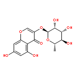 5,7-dihydroxy-4-oxo-4H-chromen-3-yl 6-deoxy-alpha-L-mannopyranoside