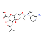 9-[6,10-anhydro-5-deoxy-11-methyl-2-O-methyl-8-O-(2-methylpropanoyl)-beta-D-arabino-beta-D-gluco-undec-7-ulopyranosefuranosyluronosyl]-9H-purin-6-amine