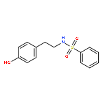 Benzenesulfonamide, N-[2-(4-hydroxyphenyl)ethyl]-