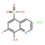 8-HYDROXY-7-IODOQUINOLINE-5-SULFONIC ACID;HYDROCHLORIDE 