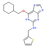 1H-Purin-2-amine, 6-(cyclohexylmethoxy)-N-(2-thienylmethyl)-