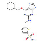 2-Thiophenesulfonamide,5-[[[6-(cyclohexylmethoxy)-1H-purin-2-yl]amino]methyl]-