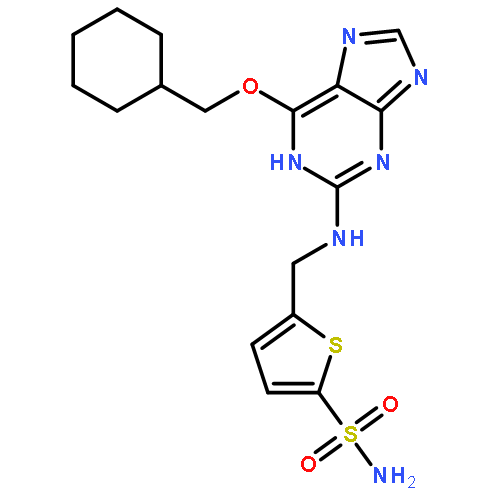 2-Thiophenesulfonamide,5-[[[6-(cyclohexylmethoxy)-1H-purin-2-yl]amino]methyl]-