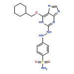 Benzenesulfonamide,4-[2-[6-(cyclohexylmethoxy)-1H-purin-2-yl]hydrazino]-