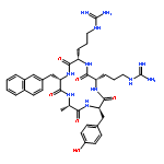 Cyclo[3-(2-naphthalenyl)-L-alanyl-L-alanyl-D-tyrosyl-L-arginyl-L-arginyl]