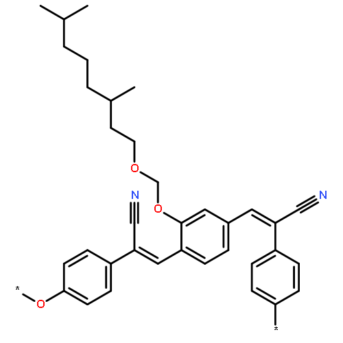 POLY[OXY-1,4-PHENYLENE(1-CYANO-1,2-ETHENEDIYL)[[(3,7-DIMETHYLOCTYL)OXY]METHOXY-1,4-PHENYLENE](2-CYANO-1,2-ETHENEDIYL)-1,4-PHENYLENE]