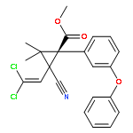 Cyclopropanecarboxylicacid, 3-(2,2-dichloroethenyl)-2,2-dimethyl-, (R)-cyano(3-phenoxyphenyl)methylester, (1S,3S)-