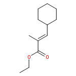 2-Propenoic acid, 3-cyclohexyl-2-methyl-, ethyl ester, (2E)-