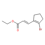 2-Propenoic acid, 3-(2-bromo-1-cyclopenten-1-yl)-, ethyl ester, (2E)-