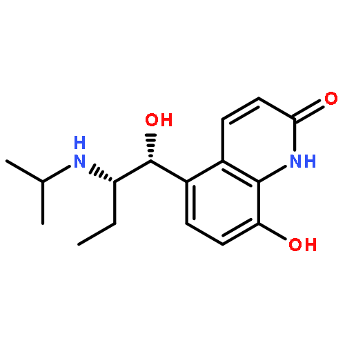 (R*,S*)-(-)-8-HYDROXY-5-(1-HYDROXY-2-((1-METHYLETHYL)AMINO)BUTYL)-2(1H)-QUINOLINONE 