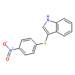 1H-INDOLE, 3-[(4-NITROPHENYL)THIO]-