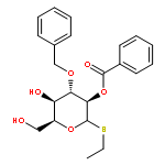 L-Idopyranoside, ethyl 3-O-(phenylmethyl)-1-thio-, 2-benzoate